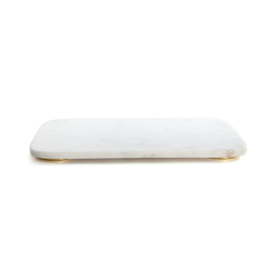 Hawkins NY Mara Marble + Brass Serving Board