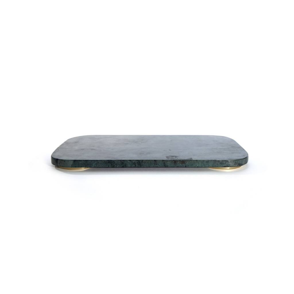 Hawkins NY Mara Marble + Brass Serving Board