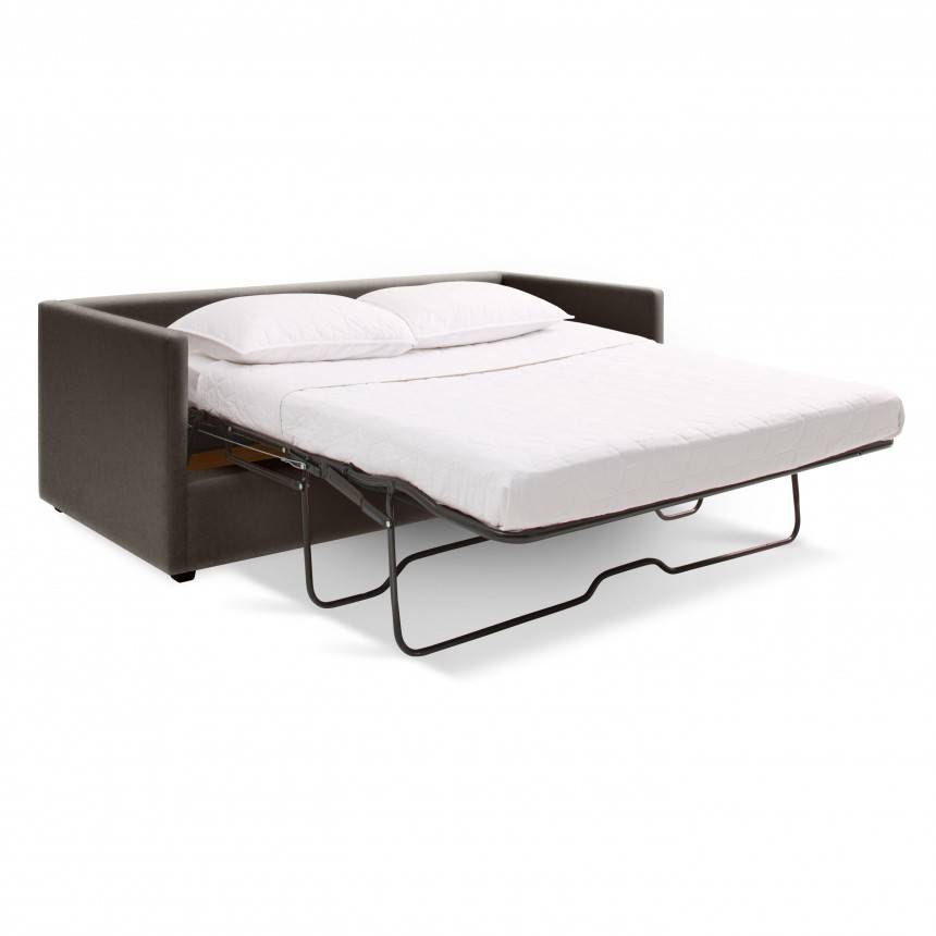 Blu Dot Bank Mink Velvet 80" Sleeper Sofa