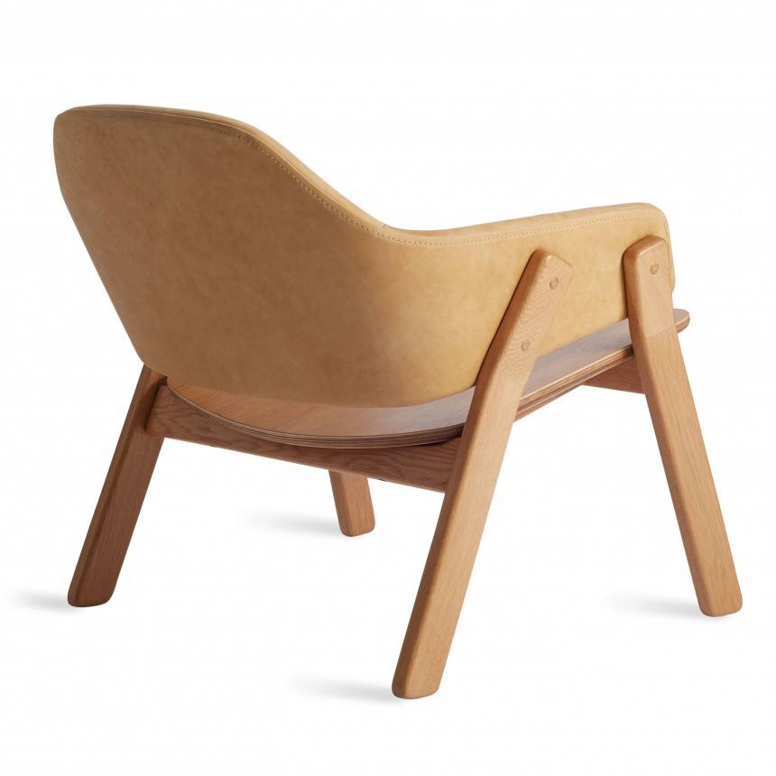 Blu Dot Clutch Leather Lounge Chair