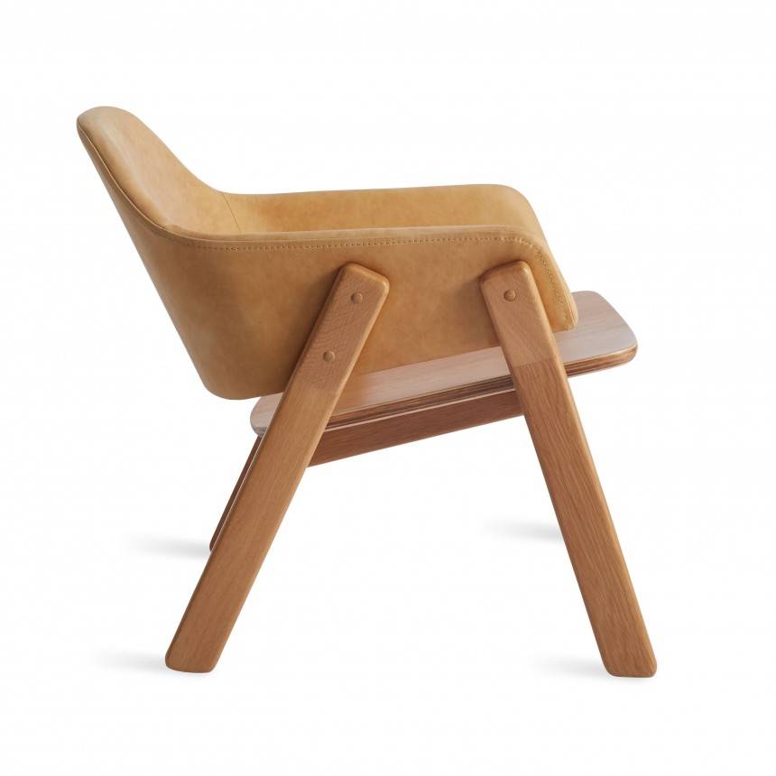 Blu Dot Clutch Leather Lounge Chair