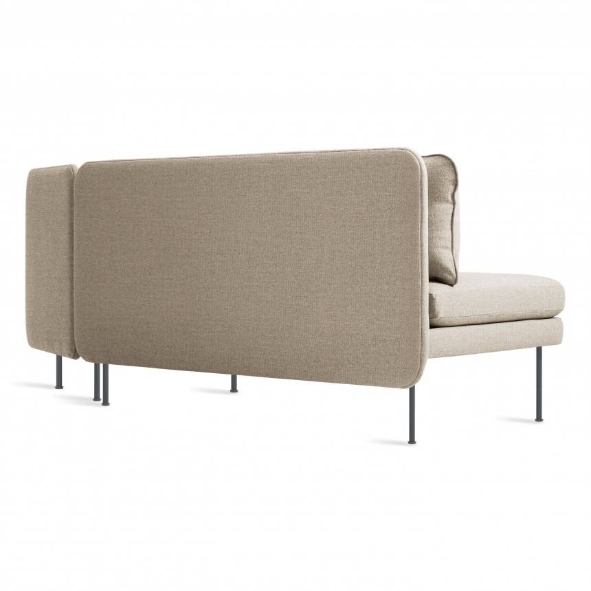 Blu Dot Bloke Armless Sofa with Right Arm Chaise