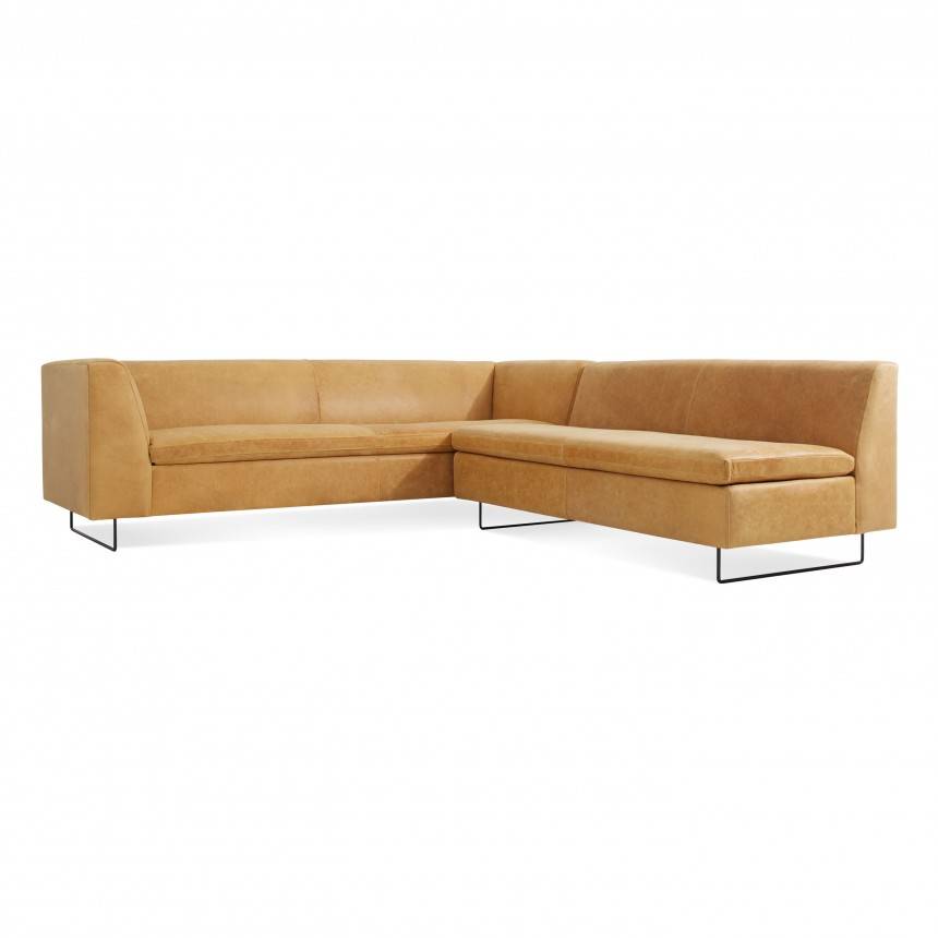 Blu Dot Bonnie and Clyde Leather Sectional Sofa