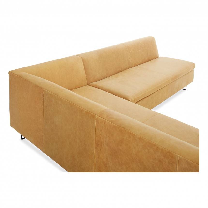 Blu Dot Bonnie and Clyde Leather Sectional Sofa