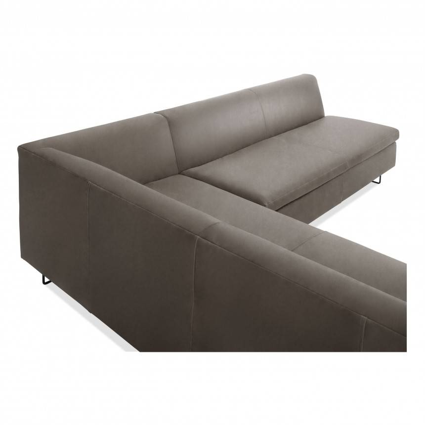 Blu Dot Bonnie and Clyde Leather Sectional Sofa