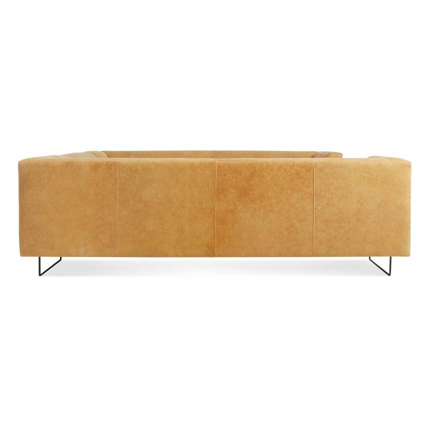 Blu Dot Bonnie and Clyde U-Shaped Leather Sectional Sofa