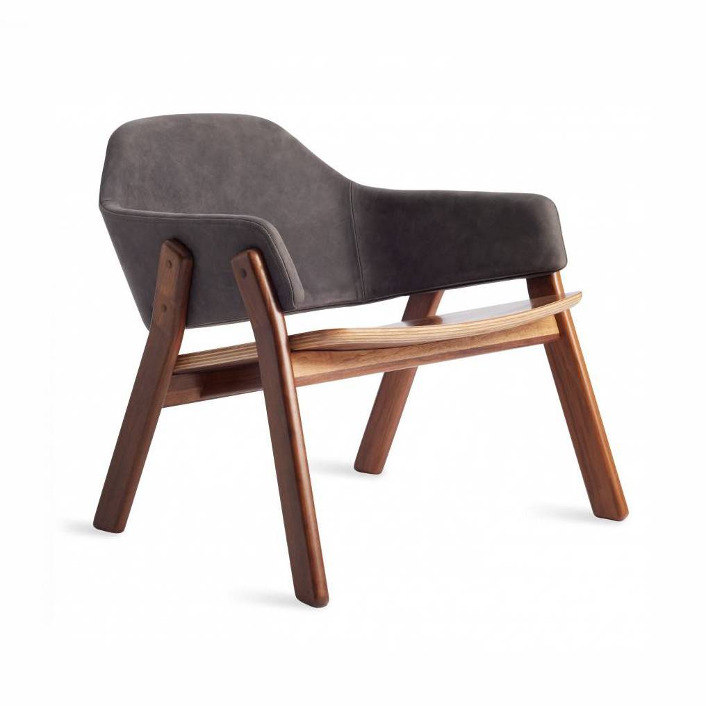 Blu Dot Clutch Leather Lounge Chair