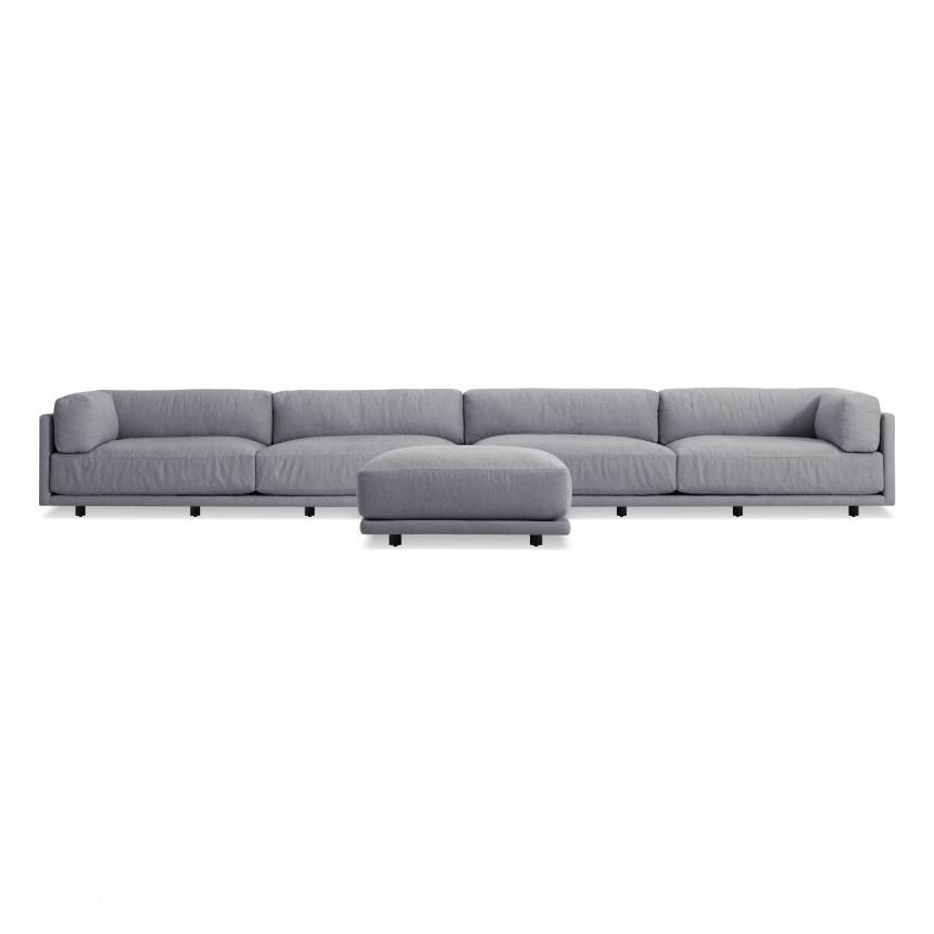 Blu Dot Sunday Backless L Sectional Sofa