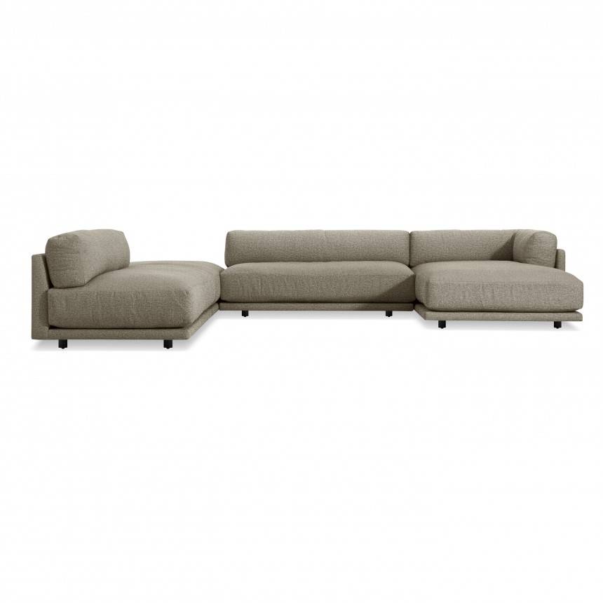 Blu Dot Sunday J Sectional Sofa w/ Right Chaise