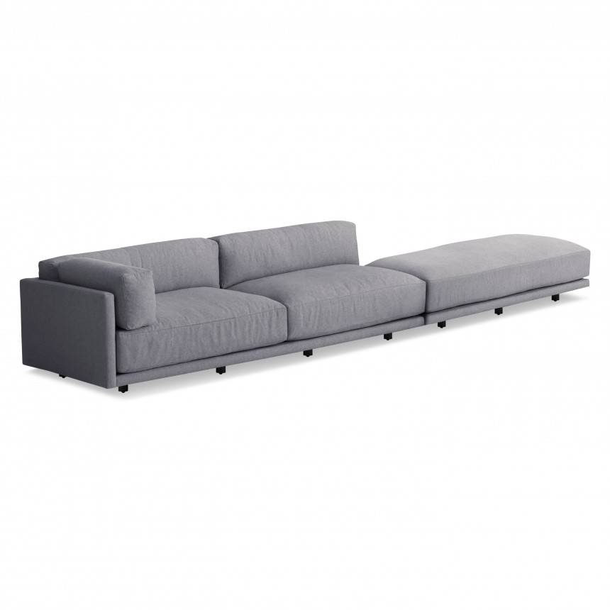 Sunday Long And Low Sectional Sofa Wilder Blu Dot Sunday Long And Low Sectional Sofa