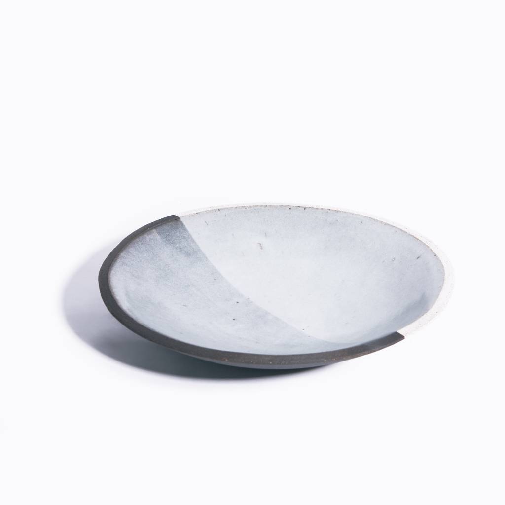 MQUAN Black and White Glazed Bowl