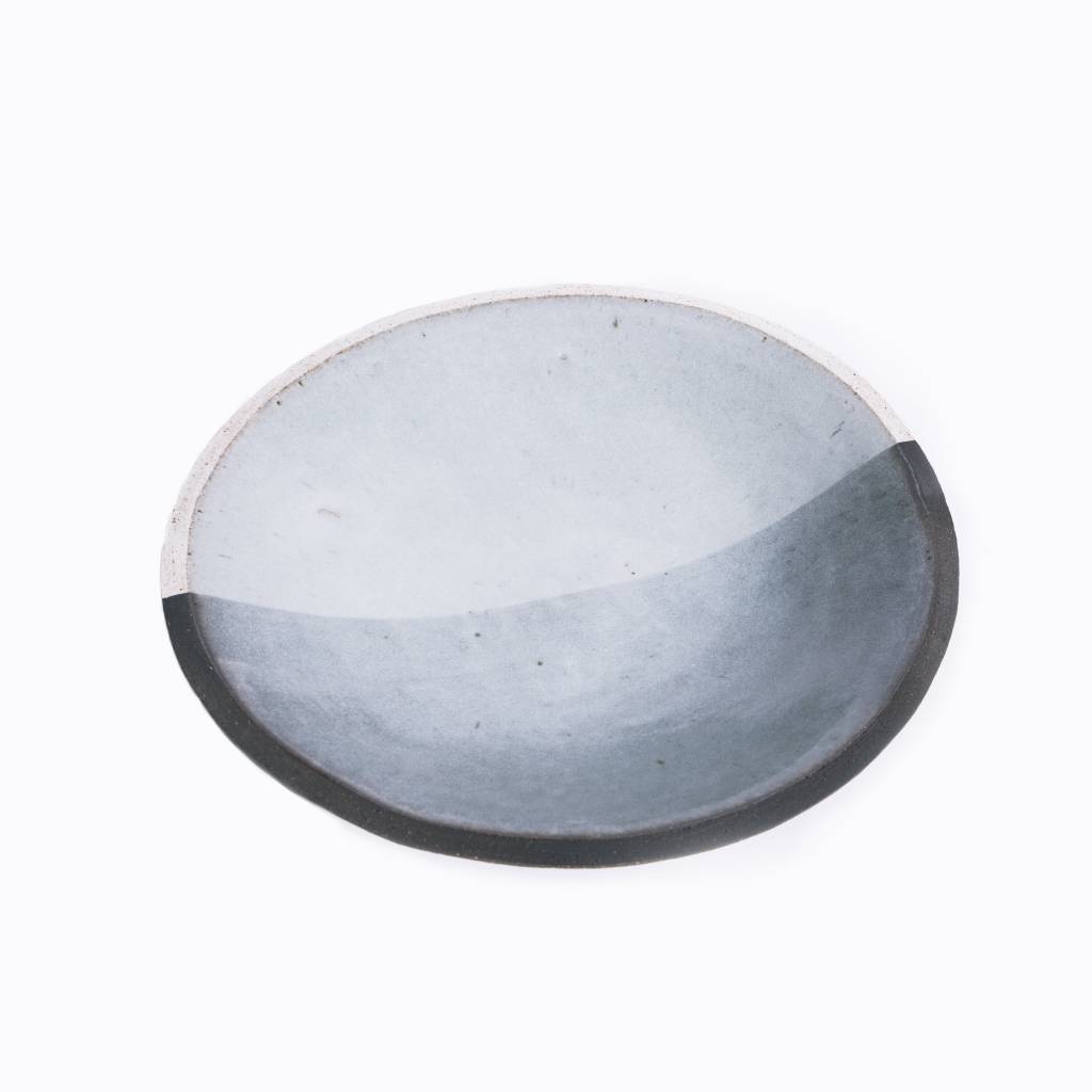 MQUAN Black and White Glazed Bowl