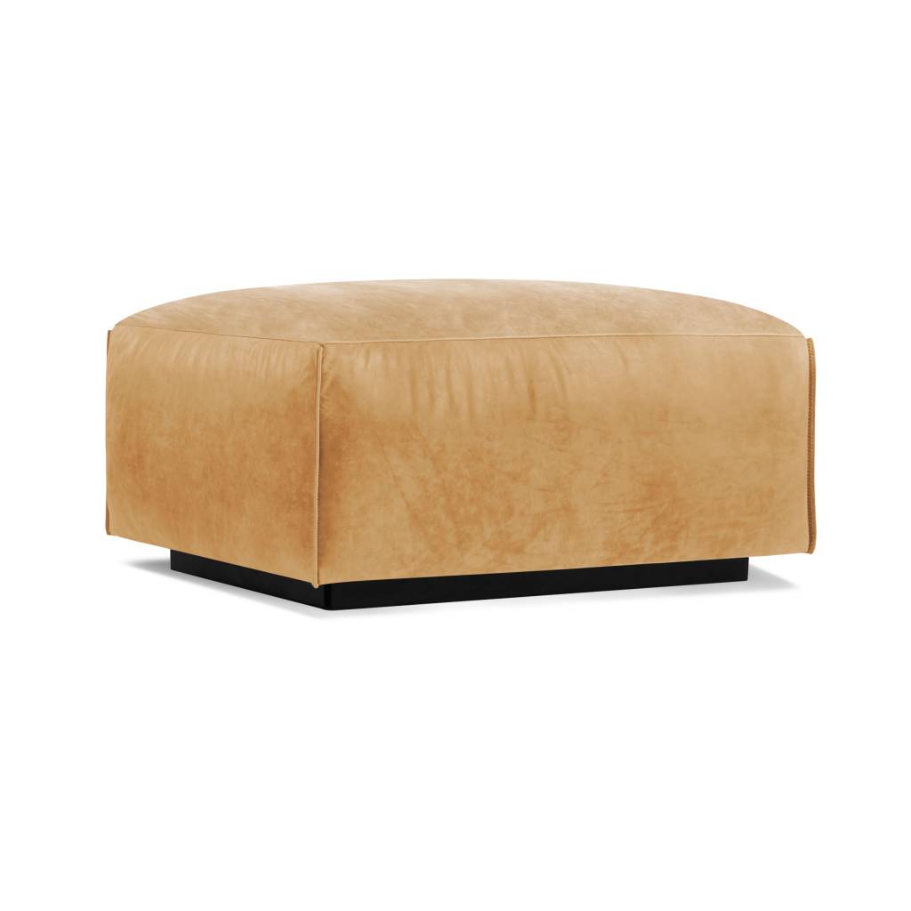 Blu Dot Cleon Leather Ottoman