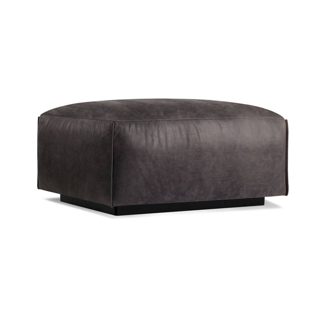 Blu Dot Cleon Leather Ottoman
