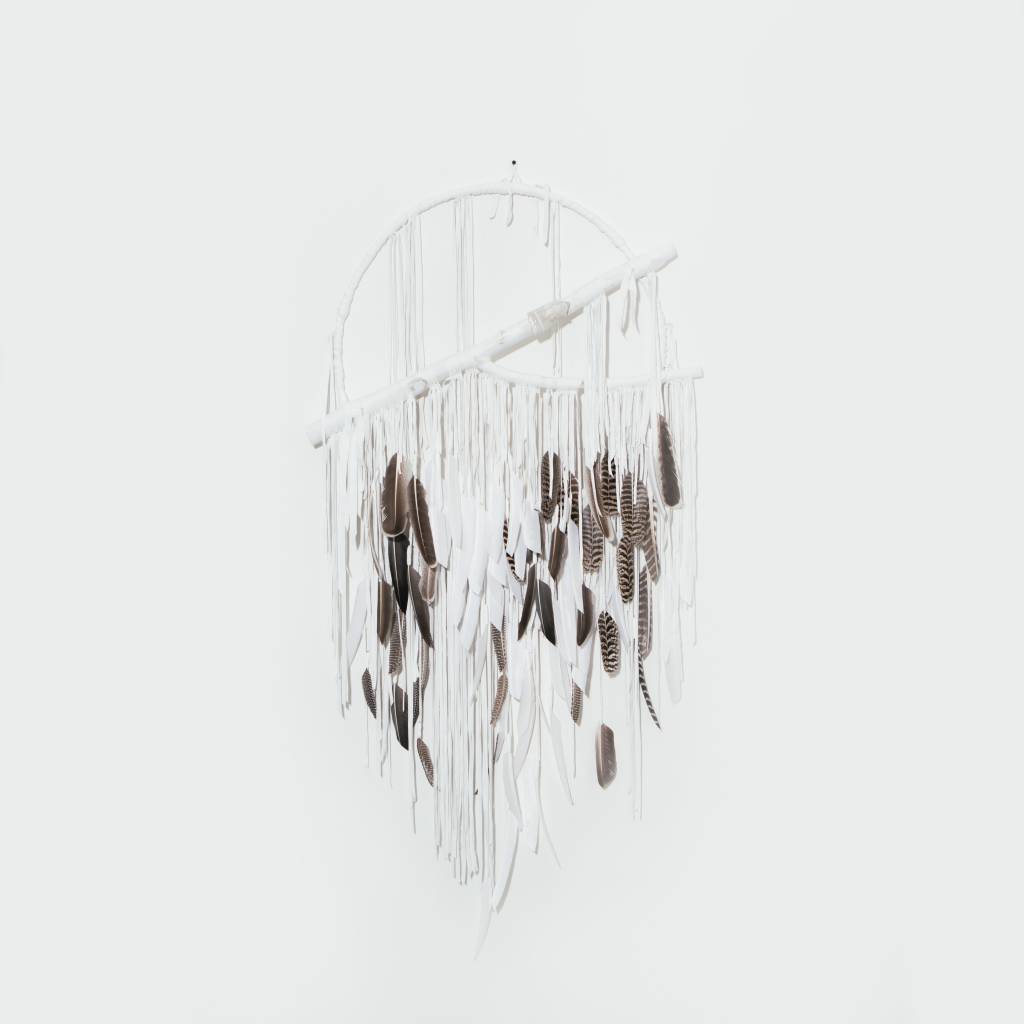 Electric Love 26" Ring Hawkwind Pacha White with Natural Feathers