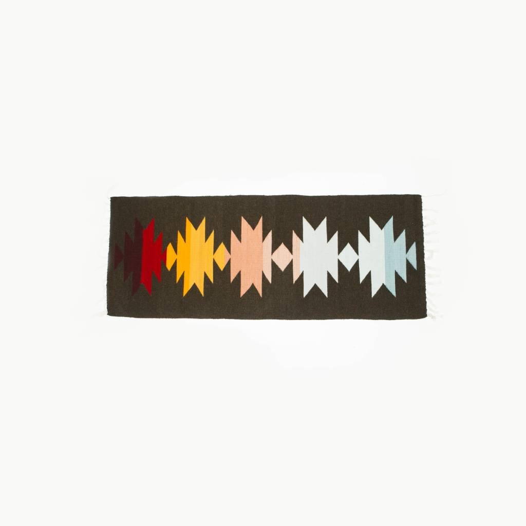 Evoke The Spirit Handwoven Runner Rug Rainbow Shadow