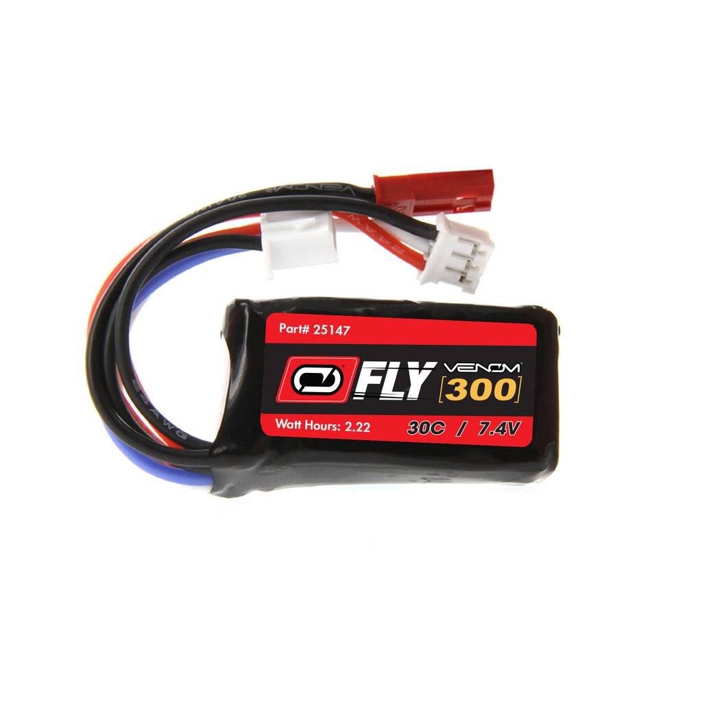 VNRA2147 30C 2S 300mAh 7.4V LiPo Battery with JST and E 