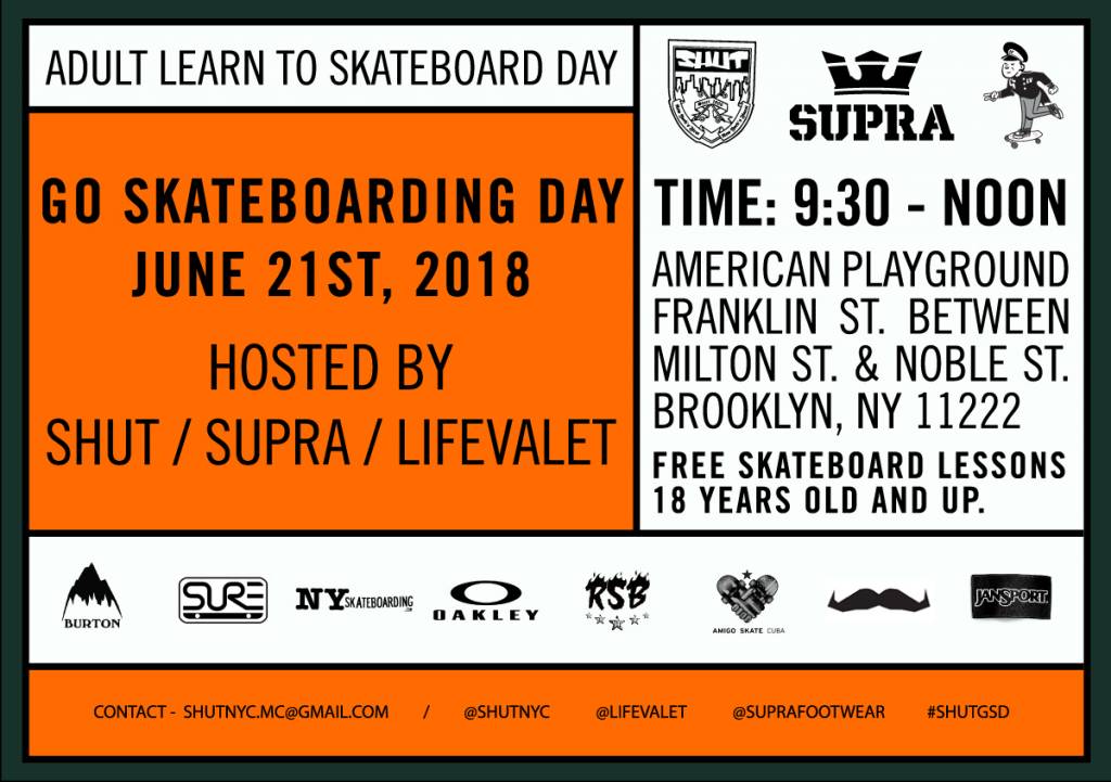 Adult Go Skateboarding Day 2018