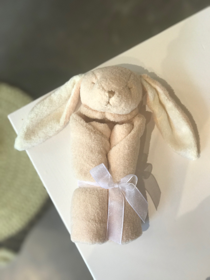 baby shower gift lovey bunny