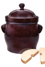 Polish Pottery Fermenting Pot Free Shipping Make Your Own Polish Pottery Fermenting 10l Brown Round Pot Packed