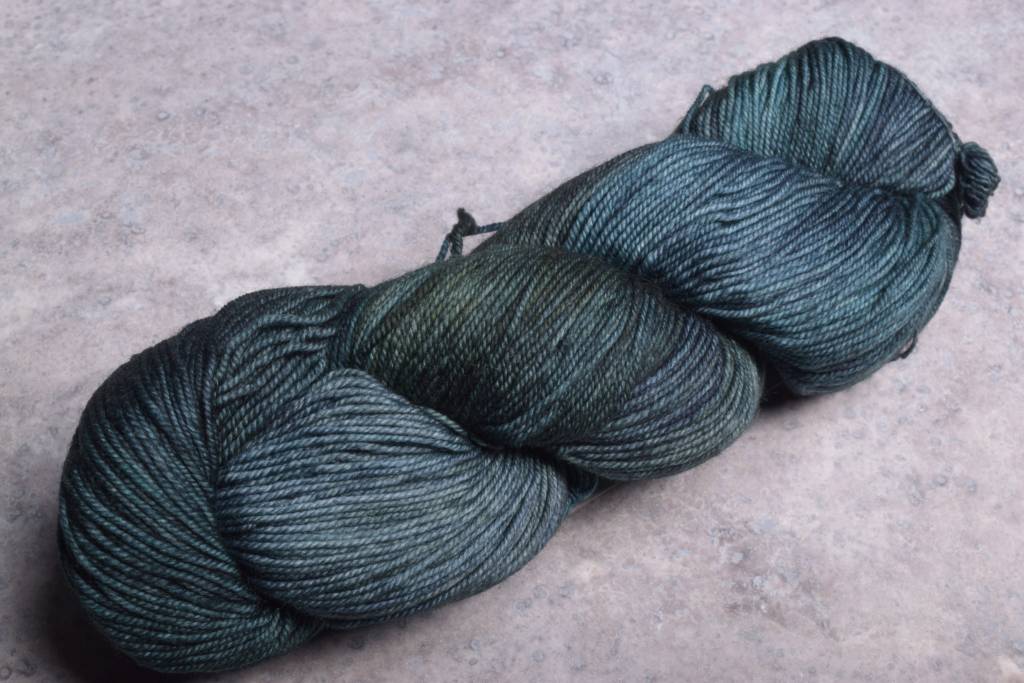 crochet double how Malabrigo 855 and Fine Sock Wool Aguas Company Yarn