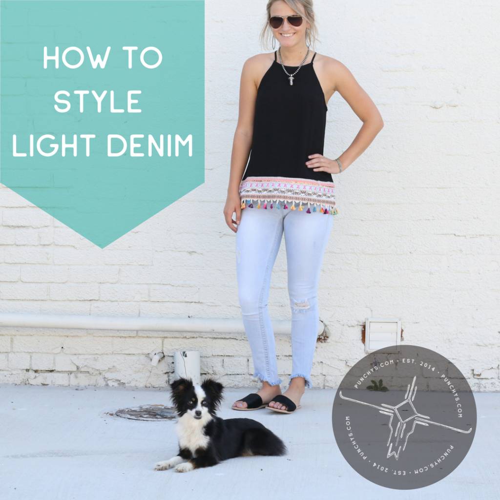 How to Style Light Wash Denim