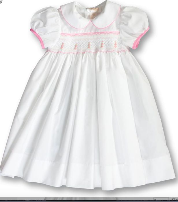 White Smocked Dress