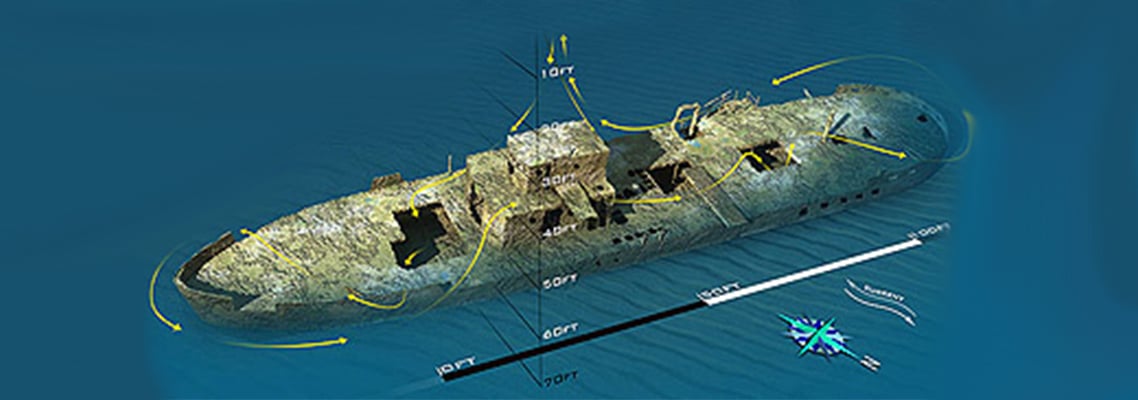 The Ancient Mariner Wreck Map