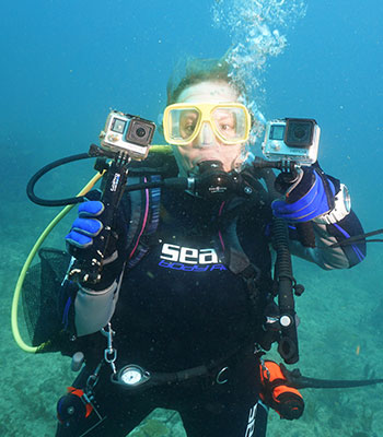 Learning to scuba dive