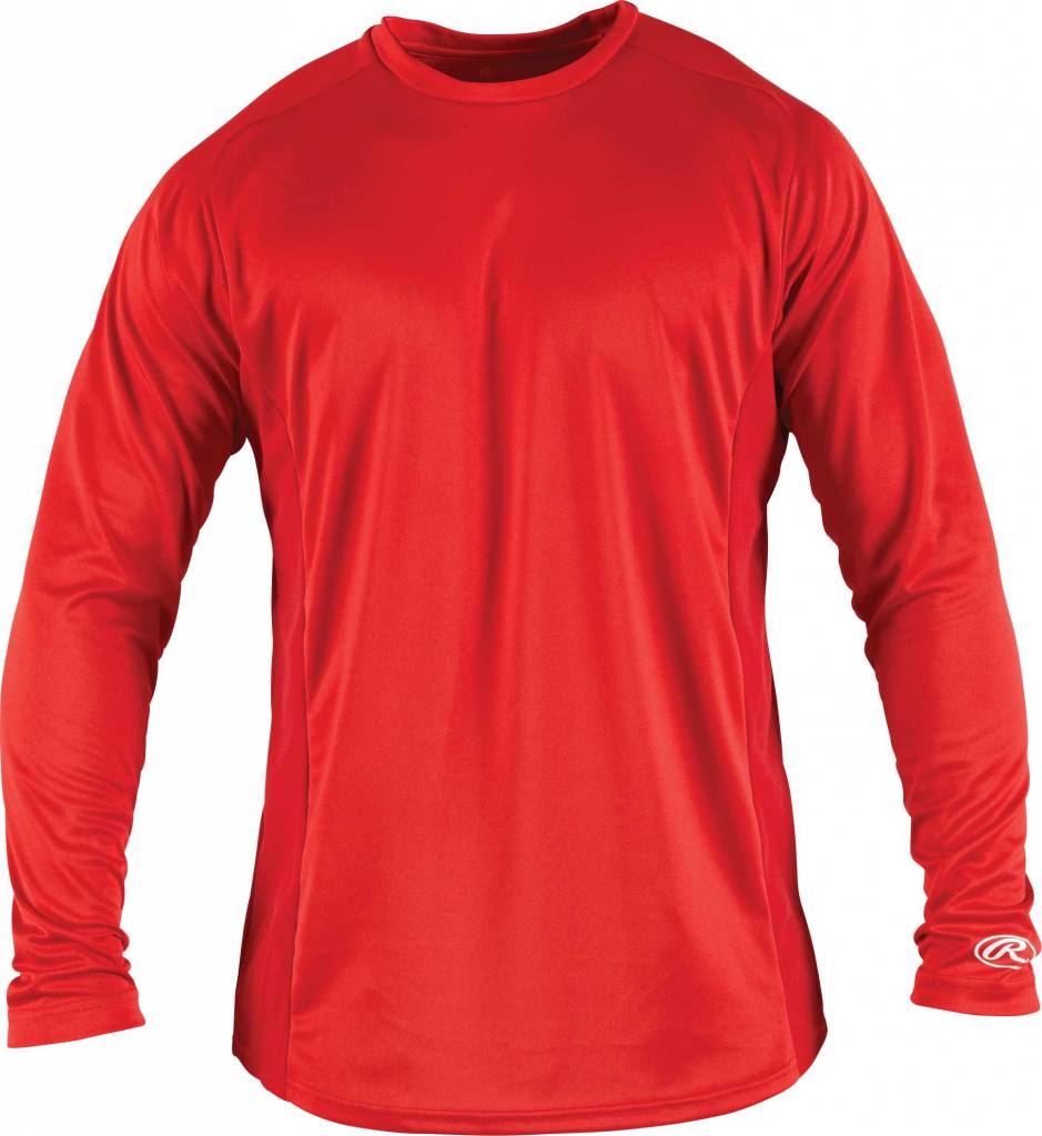RAWLINGS LSBASE Long Sleeve Adult Shirt Baseball Town