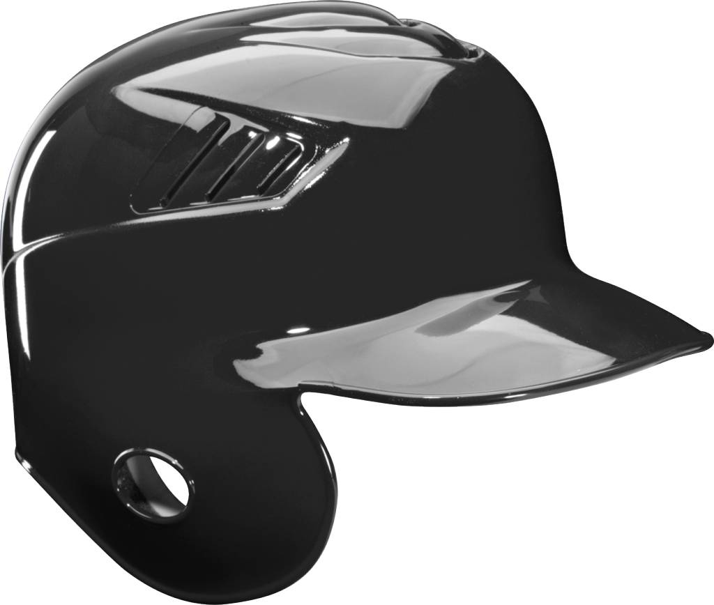 Single flap batting helmet