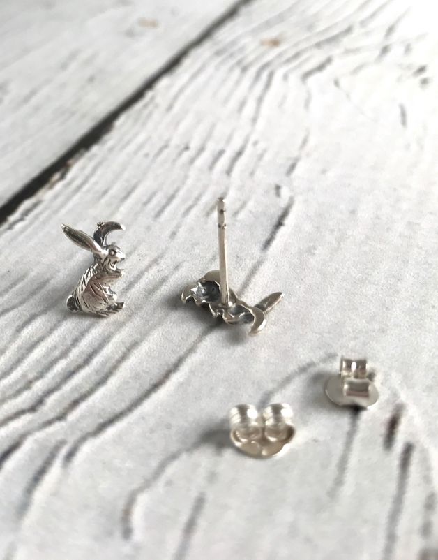 Sterling Silver Rabbit Earrings Sterling Silver Rabbit Earrings