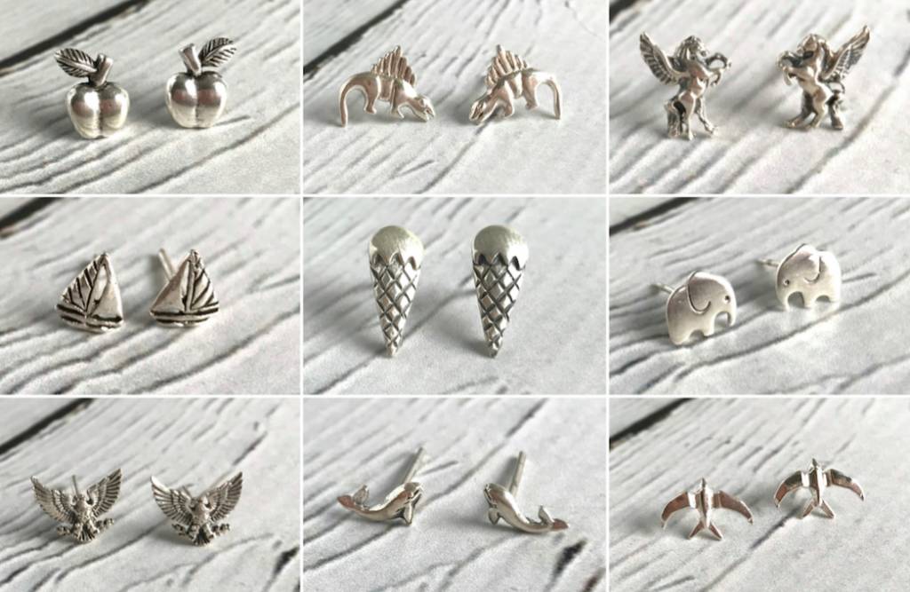 Sterling Silver Stud Earrings