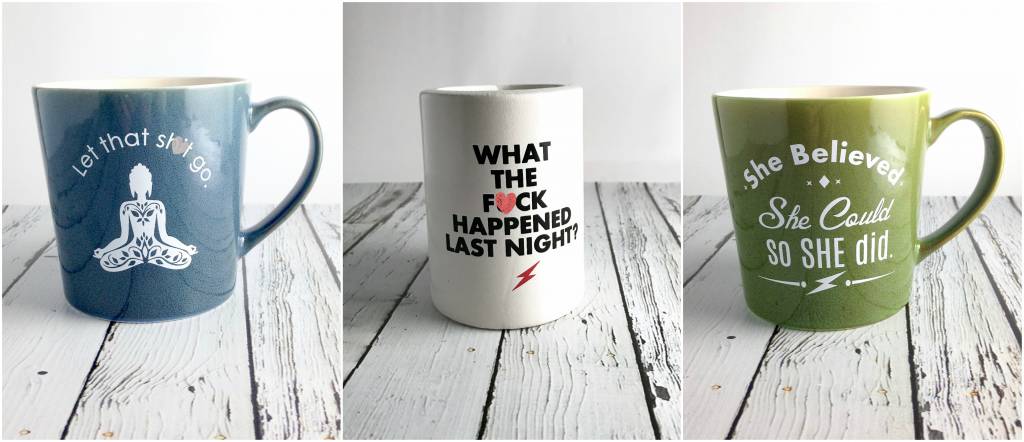 Our Favorite Mugs & Koozies are Back in Stock!