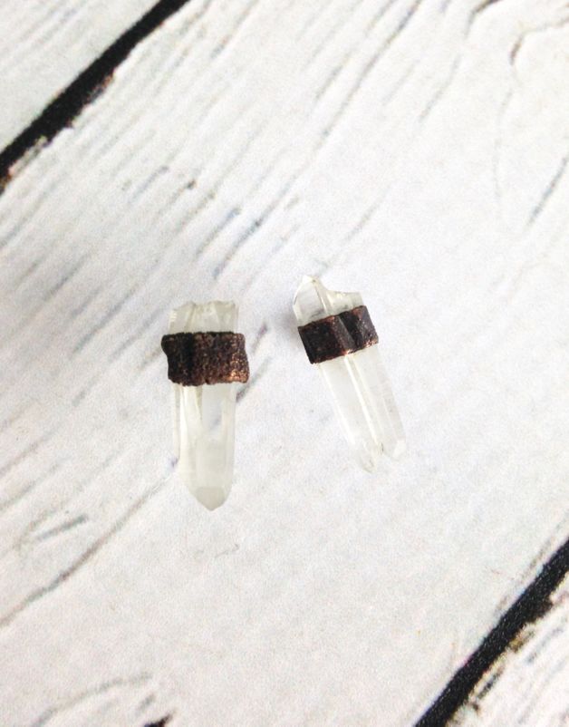 Quartz Stud Earrings Silver In The City Quartz Stud Earrings