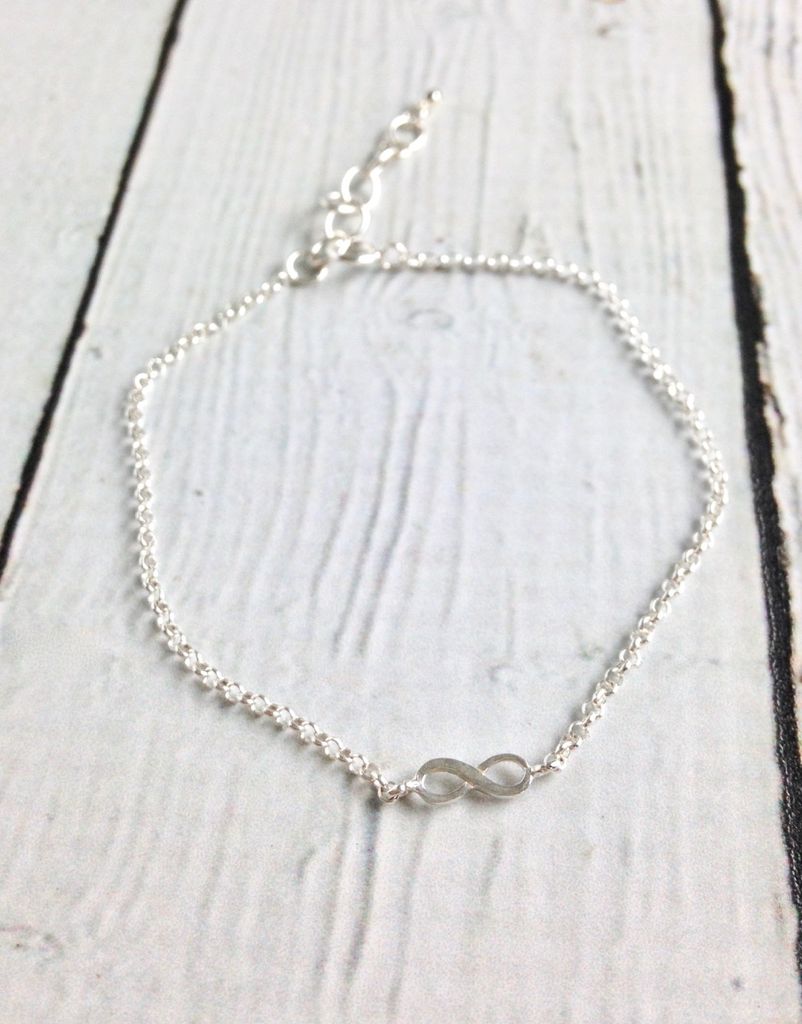 Sterling Silver Lucky Charm Infinity Bracelet In The City Sterling Silver Lucky Charm Infinity Bracelet