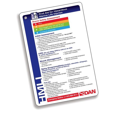 Dive & Photo DAN First Aid for Hazardous Marine Life Injuries w/slate card 351-3480 Dive & Photo DAN First Aid for Hazardous Marine Life Injuries w/slate card 351-3480