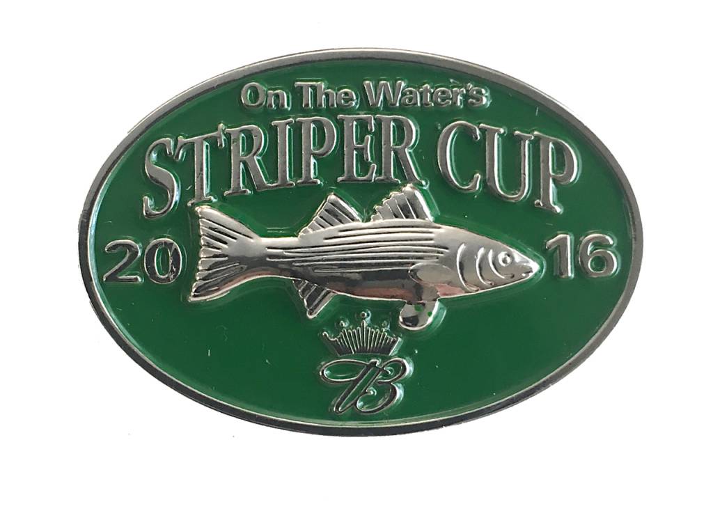 On The Water Striper Cup Pins On The Water Outfitters