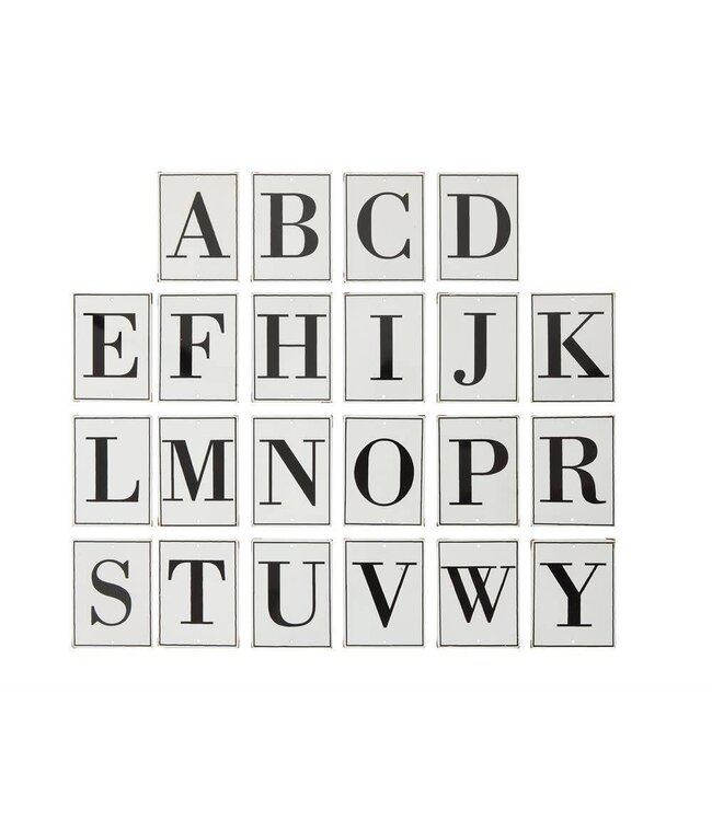 Metal Alphabet Wall Decor The Gingham Buffalo Creative Co Op Metal Alphabet Wall Decor
