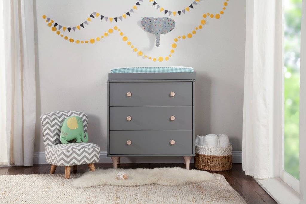 Lolly 3 Drawer Changer Dresser Grey Washed Natural Where They Roam