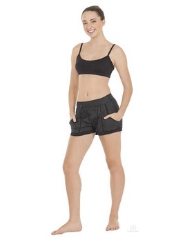 Trash Bag Shorts Black And Pink Dance Supplies Tulsa Eurotard Warm Up Short 70748