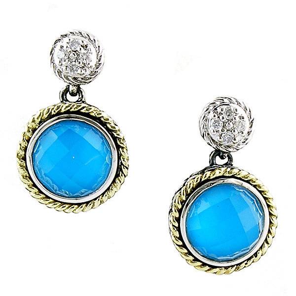 Turqouise And Diamond Drop Earrings Turquoise Jewelry Freedman Andrea Candela Ace154 Turquoise And Diamond Earrings