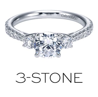 3-Stone Engagement Rings