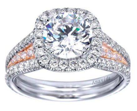 Freedman Jewelers - Two Toned Metal Engagement Ring