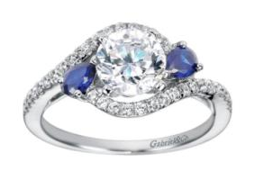 Freedman Jewelers - Colored Stone Engagement Ring