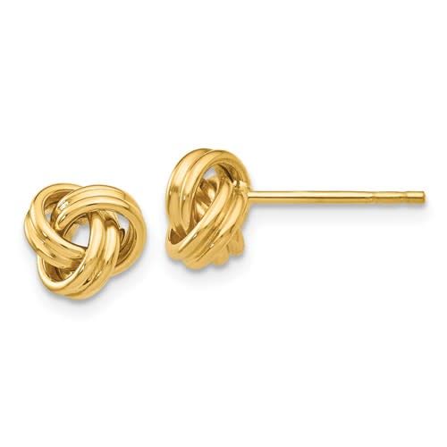 14kt Love Knot Post Earrings Freedman Boston Jewelers Q Gold 14kt Love Knot Post Earrings