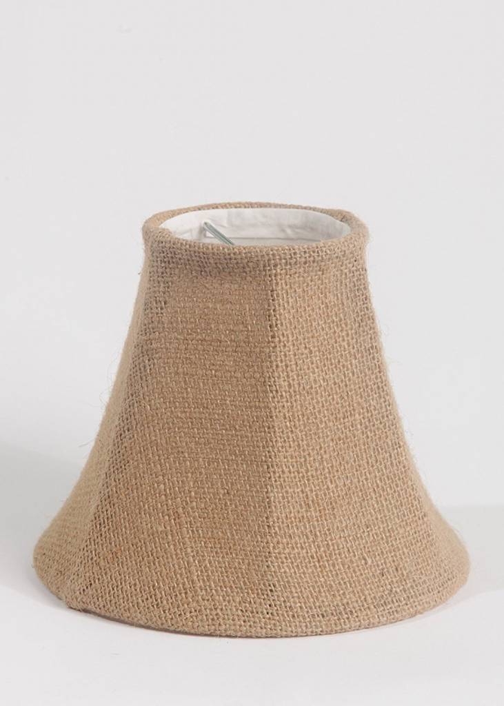 Chandelier Lamp Shade 6 Inch Bell Clip On Burlap Beckman S Chandelier Lamp Shade 6 Inch Bell Clip On Burlap