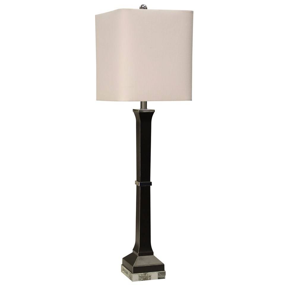 Molded Buffet Lamp With Crystal Accents Beckman S Lewisburg Injection Molded Buffet Lamp With Crystal Glass Accents Hardback Shade
