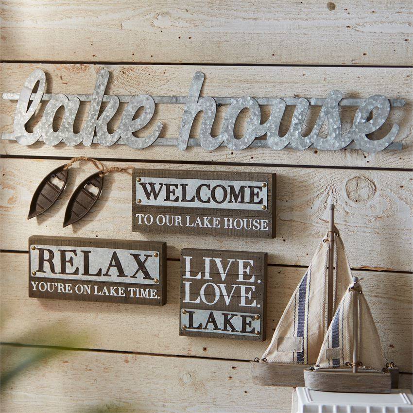 Metal Lake House Sign - Beckman's