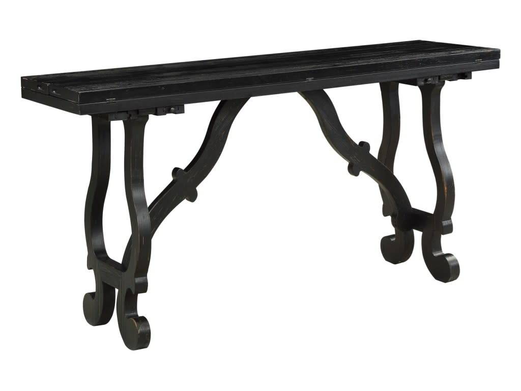 Flip Top Console Table Black Beckman S Coast To Imports Flip Top Console Table Black